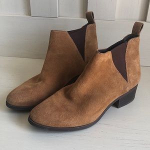 Wheat colored ankle bootie